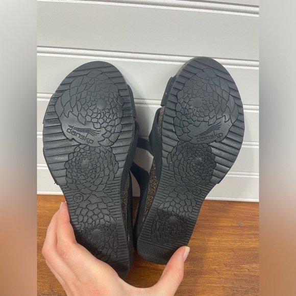 Dansko Susie Cork Wedge Platform Adjustable Buckle Leather Sandals 37 Women’s - Picture 5 of 11